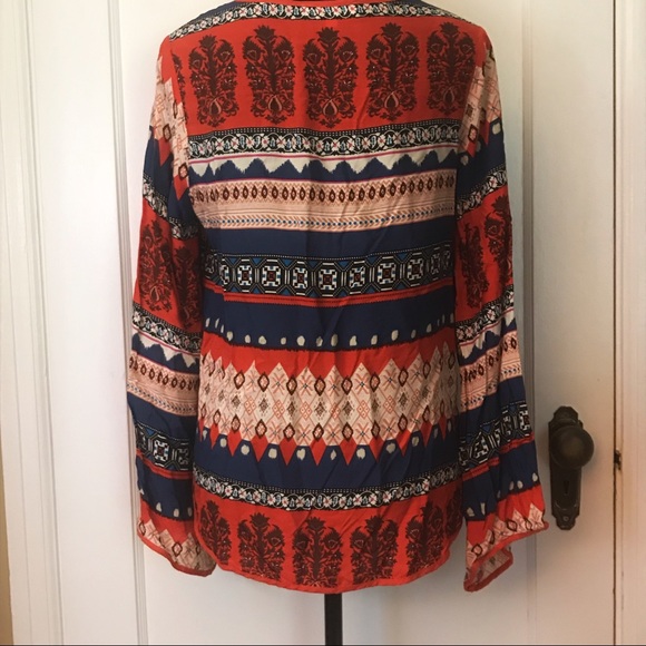 UMGEE Patterned Long Steve Top Size Small - Picture 4 of 5